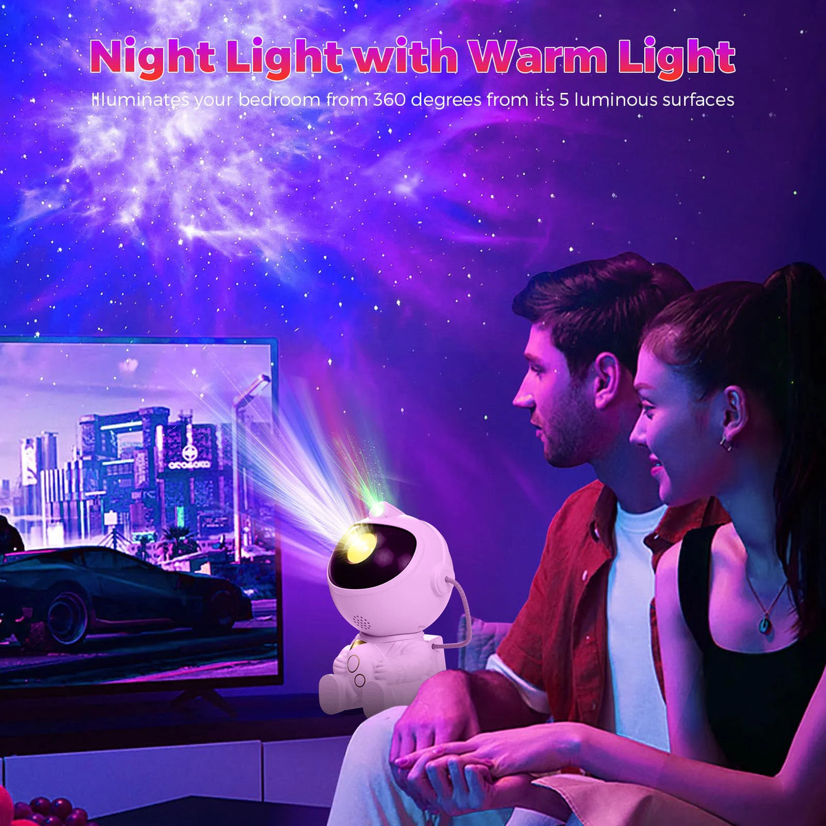 LED Astronaut Projector Night Light!